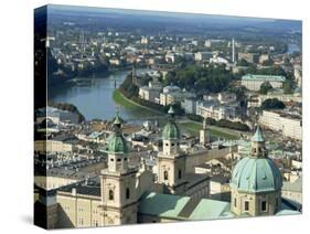 City View from the Fortress, Salzburg, Austria, Europe-Jean Brooks-Stretched Canvas