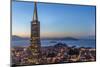 City View from the High Up, San Francisco, California, Usa-Chuck Haney-Mounted Photographic Print