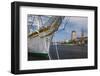 City View from the Marina at Dusk, Dunkerque, French Flanders, France-Walter Bibikow-Framed Photographic Print