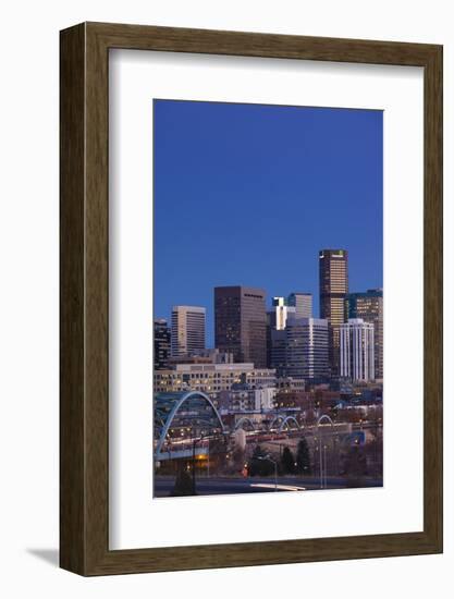 City View from the West, Denver, Colorado, USA-Walter Bibikow-Framed Photographic Print