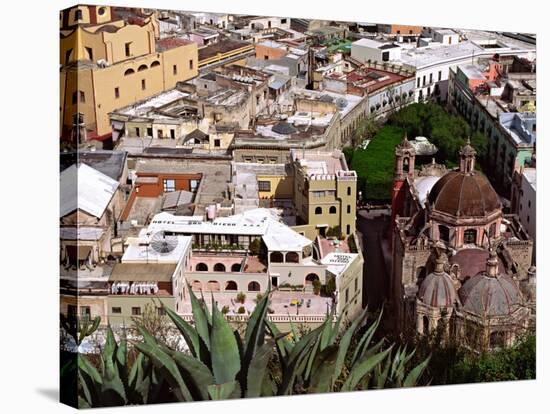 City View Including the Church of San Diego, Guadalajara, Mexico-Charles Sleicher-Stretched Canvas