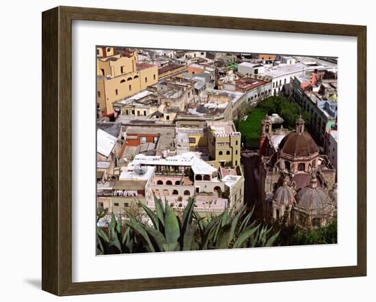 City View Including the Church of San Diego, Guadalajara, Mexico-Charles Sleicher-Framed Premium Photographic Print