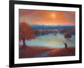 City View London from Richmond Park), 2017-Lee Campbell-Framed Giclee Print