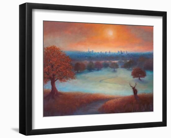 City View London from Richmond Park), 2017-Lee Campbell-Framed Giclee Print