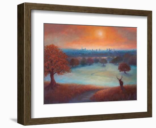 City View London from Richmond Park), 2017-Lee Campbell-Framed Giclee Print