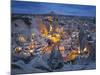 City View of Gšreme by Night, Cappadocia, Anatolia, Turkey-Rainer Mirau-Mounted Photographic Print