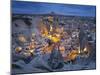 City View of Gšreme by Night, Cappadocia, Anatolia, Turkey-Rainer Mirau-Mounted Photographic Print