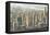 City View of Manhattan-Matthew Daniels-Framed Stretched Canvas