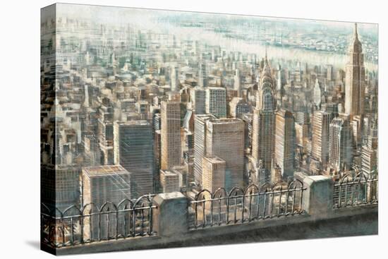 City View of Manhattan-Matthew Daniels-Stretched Canvas