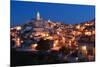 City view of Matera at night, Matera, Basilicata, Italy, Europe-Karen Deakin-Mounted Photographic Print