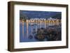 City View of Port De S?ller, Evening, Majorca, Spain-Rainer Mirau-Framed Photographic Print