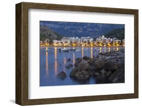 City View of Port De S?ller, Evening, Majorca, Spain-Rainer Mirau-Framed Photographic Print