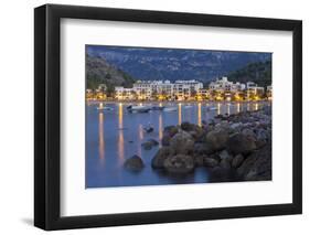 City View of Port De S?ller, Evening, Majorca, Spain-Rainer Mirau-Framed Photographic Print