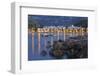 City View of Port De S?ller, Evening, Majorca, Spain-Rainer Mirau-Framed Photographic Print