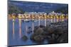 City View of Port De S?ller, Evening, Majorca, Spain-Rainer Mirau-Mounted Photographic Print