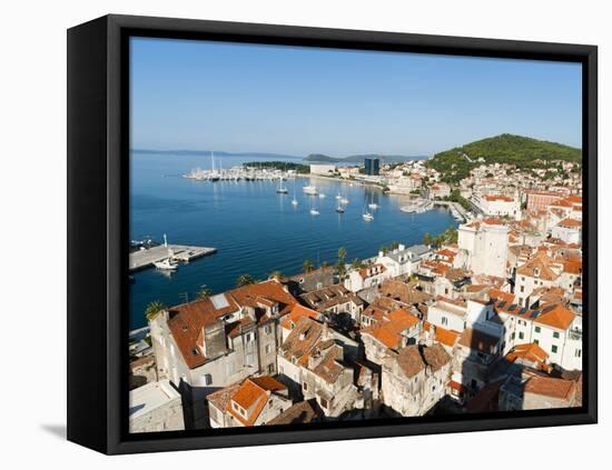 City View of Split, Region of Dalmatia, Croatia, Europe-Emanuele Ciccomartino-Framed Stretched Canvas