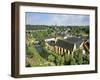 City View of St. Johanneskirche and Abbey Neumuenster, Grund, Luxemburg, Luxembourg-Miva Stock-Framed Premium Photographic Print