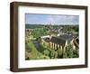 City View of St. Johanneskirche and Abbey Neumuenster, Grund, Luxemburg, Luxembourg-Miva Stock-Framed Photographic Print