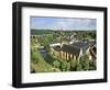 City View of St. Johanneskirche and Abbey Neumuenster, Grund, Luxemburg, Luxembourg-Miva Stock-Framed Photographic Print