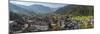City view of Tonadico in the valley of Primiero in the Dolomites of Trentino, Italy.-Martin Zwick-Mounted Photographic Print