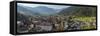 City view of Tonadico in the valley of Primiero in the Dolomites of Trentino, Italy.-Martin Zwick-Framed Stretched Canvas