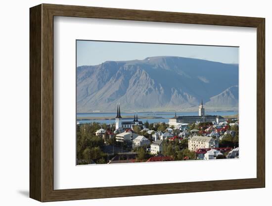 City View, Reykjavik, Iceland, Polar Regions-Christian Kober-Framed Photographic Print