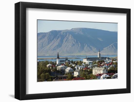 City View, Reykjavik, Iceland, Polar Regions-Christian Kober-Framed Photographic Print