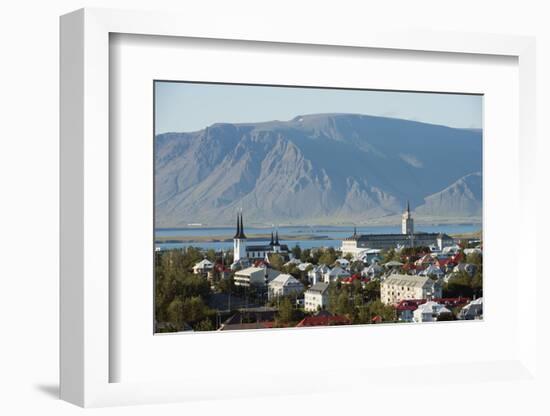 City View, Reykjavik, Iceland, Polar Regions-Christian Kober-Framed Photographic Print