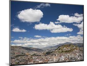 City View with El Panecillo, Quito, Ecuador-Brent Bergherm-Mounted Photographic Print