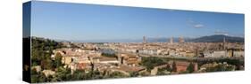 City Viewed from Piazzale Michelangelo, Giardino Vegni, Florence, Tuscany, Italy-null-Stretched Canvas