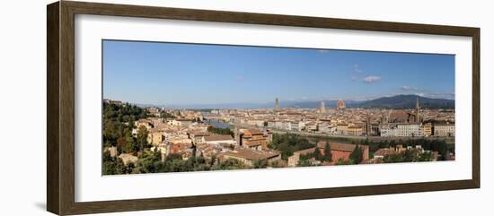 City Viewed from Piazzale Michelangelo, Giardino Vegni, Florence, Tuscany, Italy-null-Framed Photographic Print