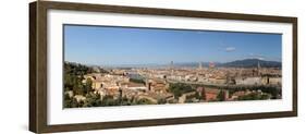 City Viewed from Piazzale Michelangelo, Giardino Vegni, Florence, Tuscany, Italy-null-Framed Photographic Print