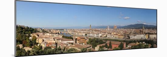 City Viewed from Piazzale Michelangelo, Giardino Vegni, Florence, Tuscany, Italy-null-Mounted Photographic Print