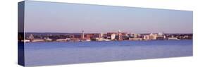 City Viewed From Presque Isle State Park, Lake Erie, Erie, Pennsylvania, USA 2010-null-Stretched Canvas