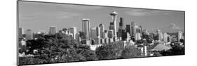 City Viewed from Queen Anne Hill, Space Needle, Seattle, King County, Washington State, USA 2010-null-Mounted Photographic Print