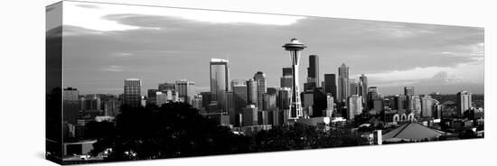 City Viewed from Queen Anne Hill, Space Needle, Seattle, King County, Washington State, USA-null-Stretched Canvas