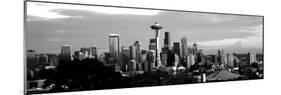 City Viewed from Queen Anne Hill, Space Needle, Seattle, King County, Washington State, USA-null-Mounted Photographic Print