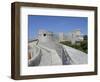 City Wall and Fortress Minceta in Background, Dubrovnik, Dalmatia, Croatia-Joern Simensen-Framed Photographic Print