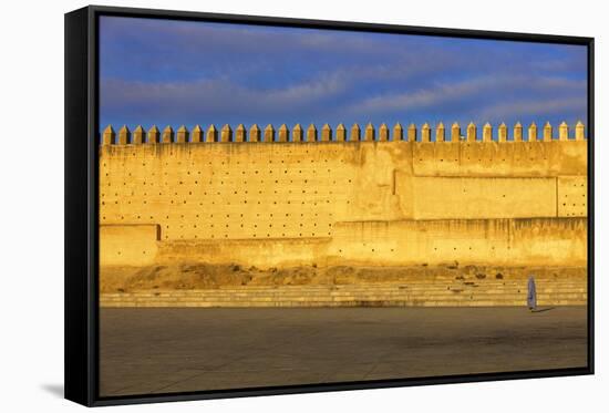 City Wall, Fez, Morocco, North Africa, Africa-Neil Farrin-Framed Stretched Canvas