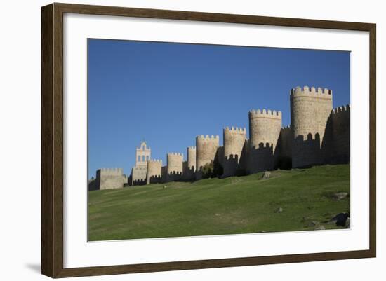 City Wall, originally built in the 12th century, Avila, UNESCO World Heritage Site, Spain-Richard Maschmeyer-Framed Photographic Print