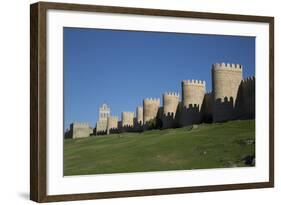 City Wall, originally built in the 12th century, Avila, UNESCO World Heritage Site, Spain-Richard Maschmeyer-Framed Photographic Print