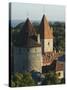 City Wall Towers, Old Town, Unesco World Heritage Site, Tallinn, Estonia, Baltic States-Christian Kober-Stretched Canvas