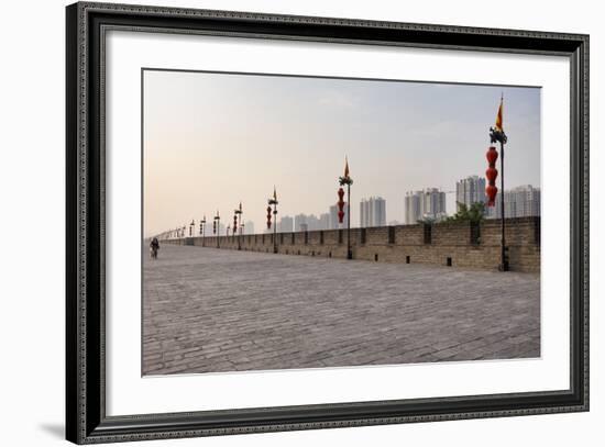 City Wall, Xian, China, Asia-Janette Hill-Framed Photographic Print