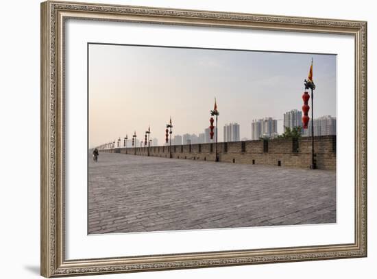 City Wall, Xian, China, Asia-Janette Hill-Framed Photographic Print