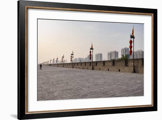 City Wall, Xian, China, Asia-Janette Hill-Framed Photographic Print