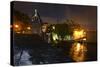 City Walls and Gate at Night, San Juan, PR-George Oze-Stretched Canvas