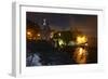 City Walls and Gate at Night, San Juan, PR-George Oze-Framed Photographic Print