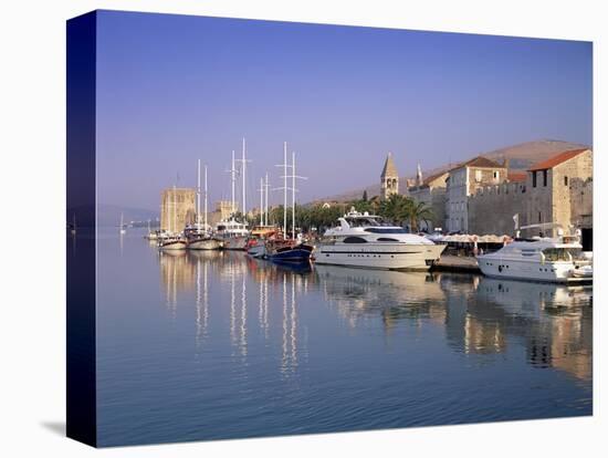 City Walls and Kamerlengo Fortress, Trogir, Unesco World Heritage Site, Dalmatia, Croatia-Gavin Hellier-Stretched Canvas