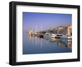 City Walls and Kamerlengo Fortress, Trogir, Unesco World Heritage Site, Dalmatia, Croatia-Gavin Hellier-Framed Photographic Print