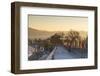 City Walls and South Gate at dawn, Dali, Yunnan, China-Ian Trower-Framed Photographic Print